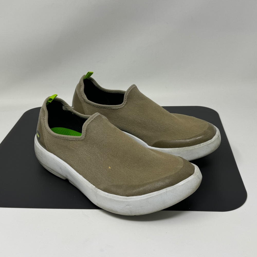 Oofos Oomg Eezee Low Top Canvas Slip On Recovery Shoes Sz 9